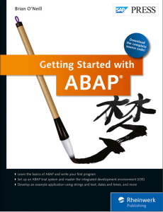 Getting Started with ABAP: Programming Textbook