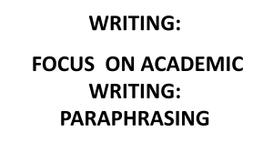 ACADEMIC WRITING-PARAPHRASING-LONG-June2021