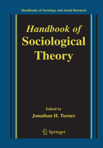 Handbook Of Sociological Theory