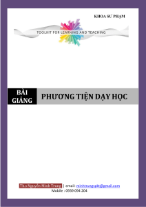 Giáo trình Phương tiện dạy học