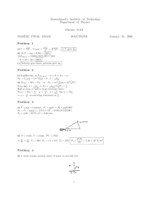 8.01L Final Exam a