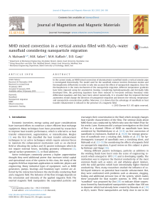 MHD mixed convection in a vertical annul (1)