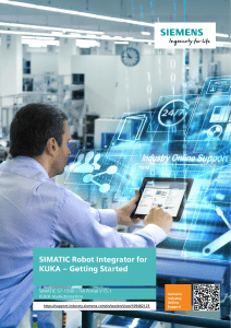 SIMATIC Robot Integrator for KUKA - Getting Started