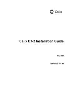 Calix-E7-Manual