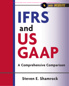 2012 IFRS and US GAAP, A Comprehensive Comparison