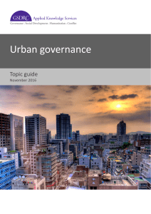 UrbanGov GSDRC