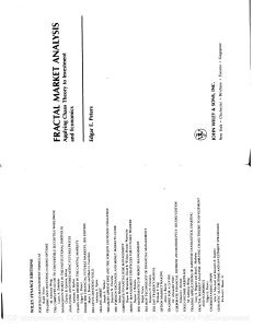 Fractal Market Analysis: Chaos Theory in Investment