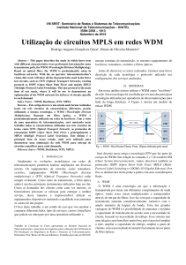 Utilização de circuitos MPLS em redes WDM
