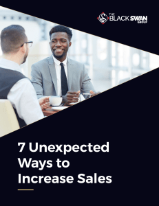 E-book  7 Unexpected Ways To Increase Sales