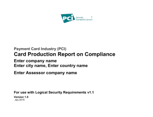 PCI CP v1 1 ROC Reporting Template Logical form