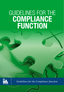 2017 Guidance for the Compliance function FINAL