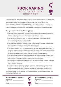 Professional Personal Training Contract