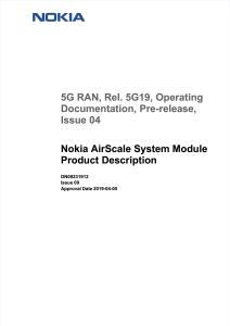 eNodeB Airscale system module product description