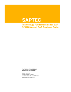 SAPTEC EN Col19-Technology Fundamentals for SAP S4HANA and SAP Business Suite