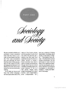 Sociology and Society (Horton & Hunt)