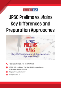 UPSC Prelims vs. Mains: Key Differences and Preparation Approaches