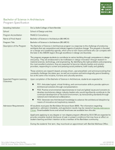 -BS-ARCHI- Program Specification