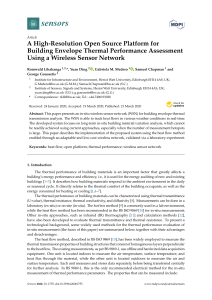A High-Resolution Open Source Platform for Building Envelope Thermal Performance Assessment Using a Wireless Sensor Network