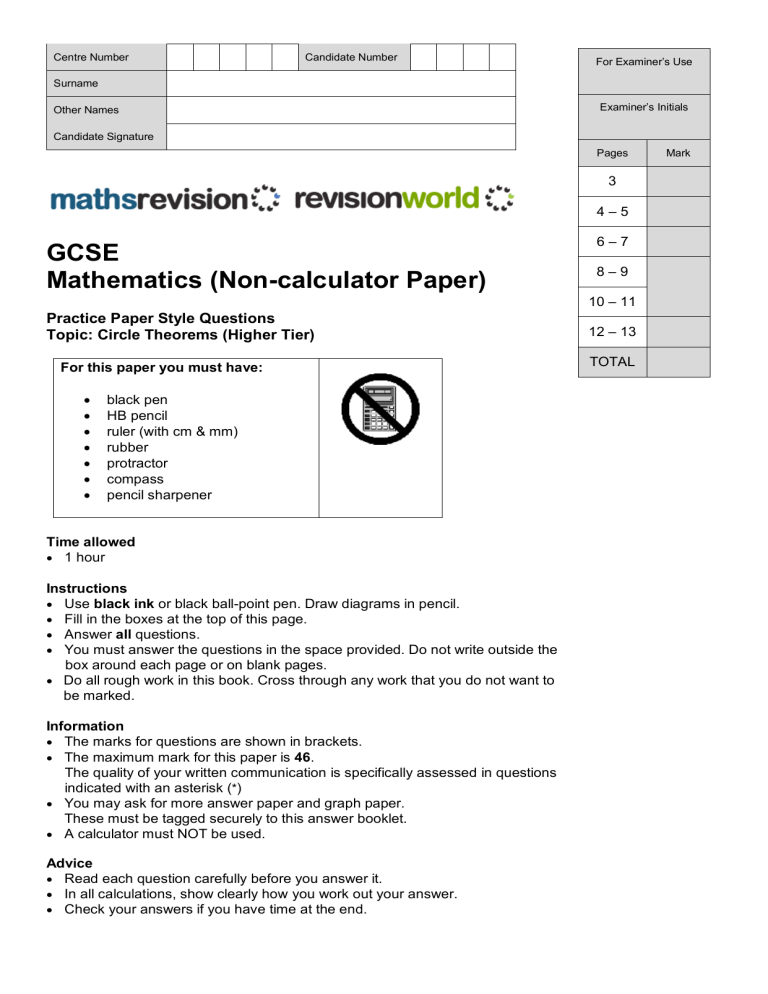 gcse-maths-practice-paper-circle-theorems