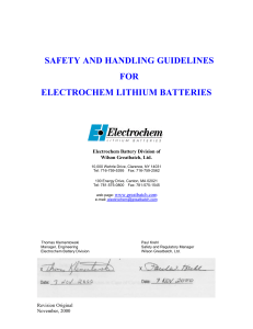 electrochem Battery Safety