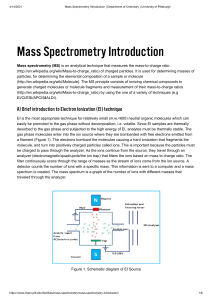 Mass Spectrometry Introduction   Department of Chemistry   University of Pittsburgh compressed