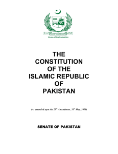 Constitution of Pakistan (25th amendment incoporated)