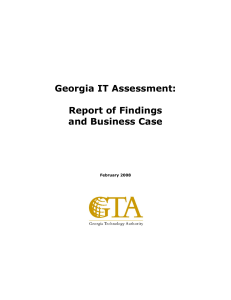 Georgia IT Infra Assessment Report of Findings