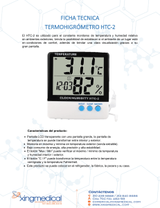TERMOHIGROMETRO HTC-2 NEW XINGMEDICAL