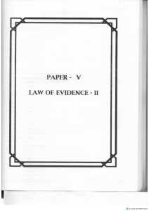 JB Law of Evidence