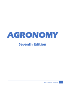 Agriculture Chandigarh GA notes