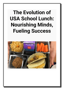 The Evolution of USA School Lunch - Nourishing Minds, Fueling Success