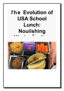 The Evolution of USA School Lunch - Nourishing Minds, Fueling Success
