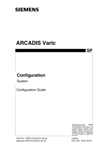siemens-arcadis-varic-configuration