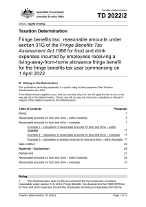 Reasonable amounts -LAFHA