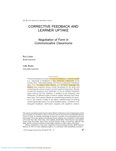 corrective-feedback-and-learner-uptake-negotiation-of-form-in-communicative-classrooms