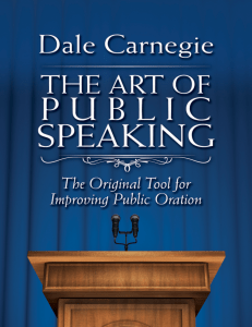 The Art Of Public Speaking