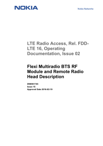 Nokia Flexi RF Module RRH description