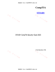 CompTIA-SY0-601 518题