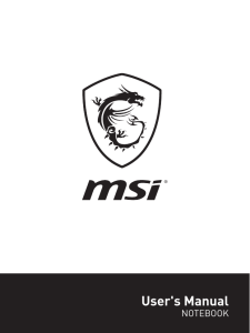 MSI GV72 Owner Manual