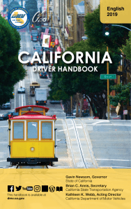 California Driver handbook