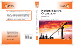 Modern Industrial Organization