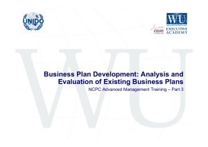 74736 NCPCTraining Part3 Business Plan Analysis V08