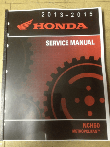 Honda CBR500-CB500F Non ABS-ABS 2013-2015 Service Manual