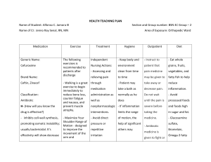 Orthopedic Nursing Health Teaching Plan