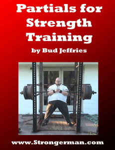 Partials for Strength Training - Bud Jeffries