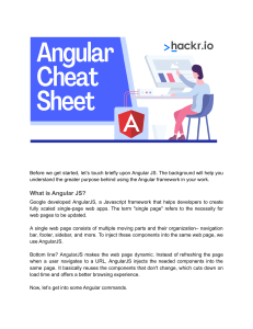 Angular Cheat Sheet PDF