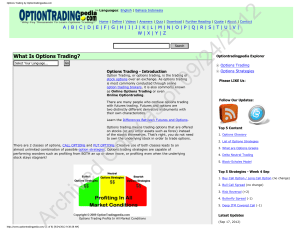 Options Trading: A Beginner's Guide to Options Strategies