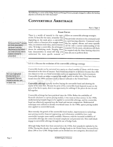 Convertible Arbitrage - CAIA & Research note