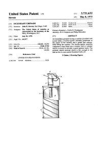 Incendiary grenade patent