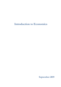 Module (INTRODUCTION TO ECONOMICS)